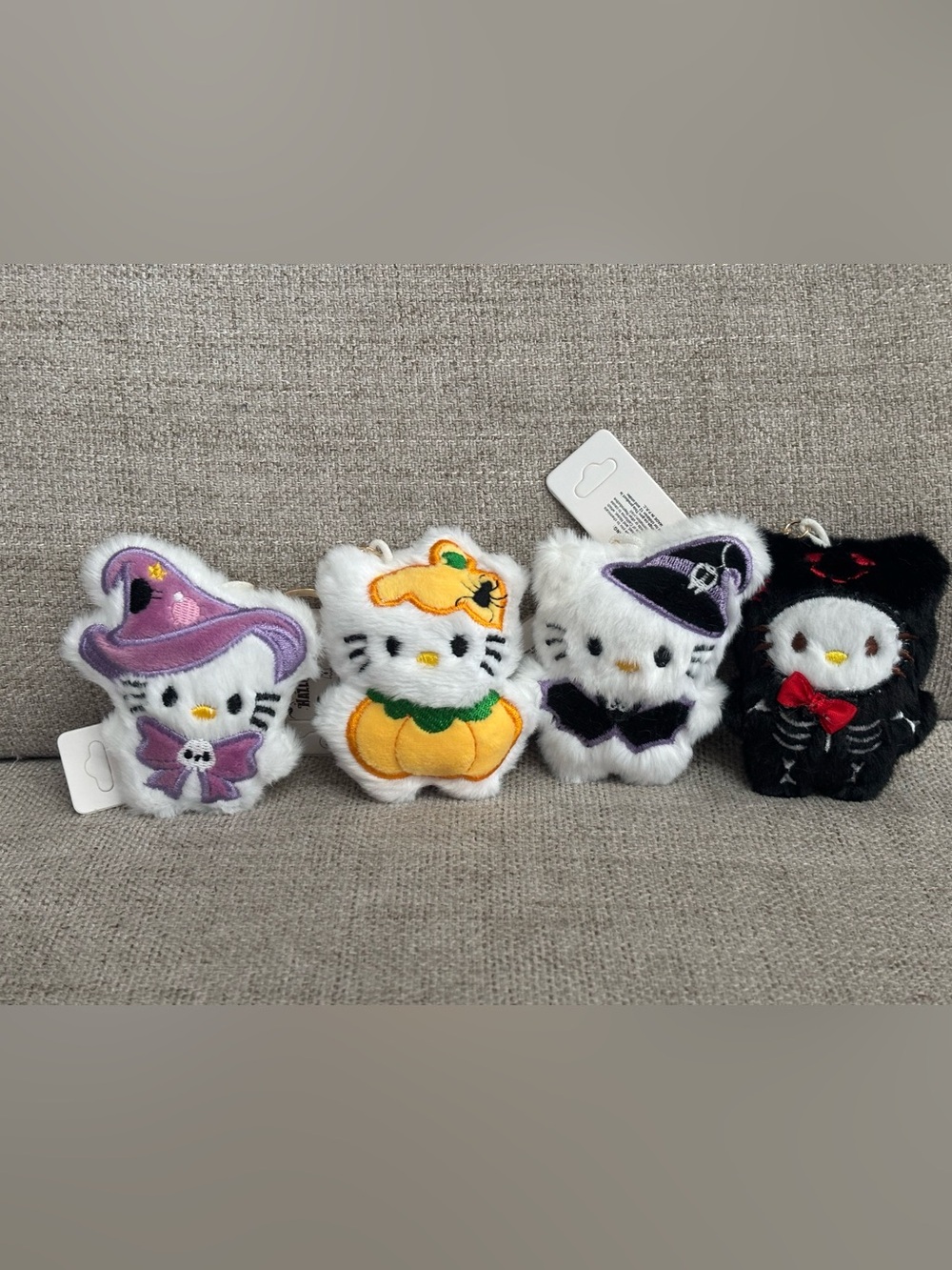 Hello Kitty Halloween Plush Keychain Bundle